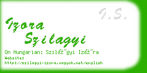 izora szilagyi business card
